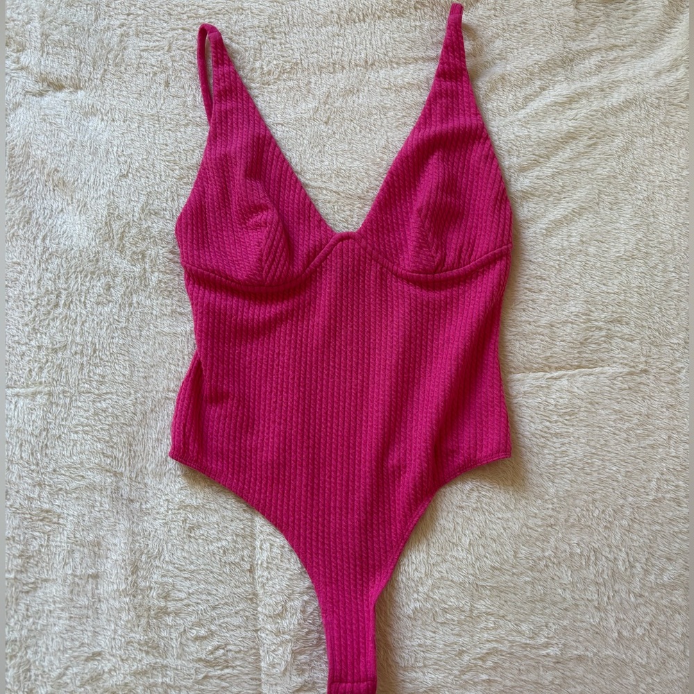 Wild Fable  Vivid Pink Bodysuit